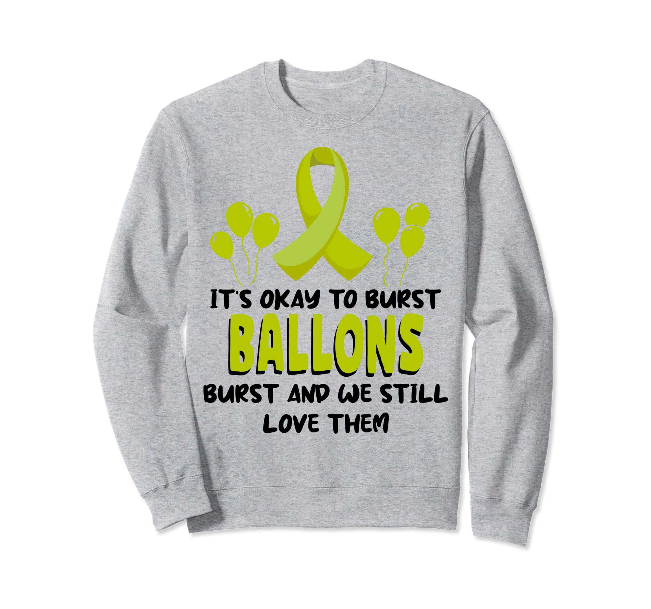 Balloons Burst Depression Mental Sweatshirt - Graphic Print Men Women - T-Shirt, Sweatshirt, Hoodie