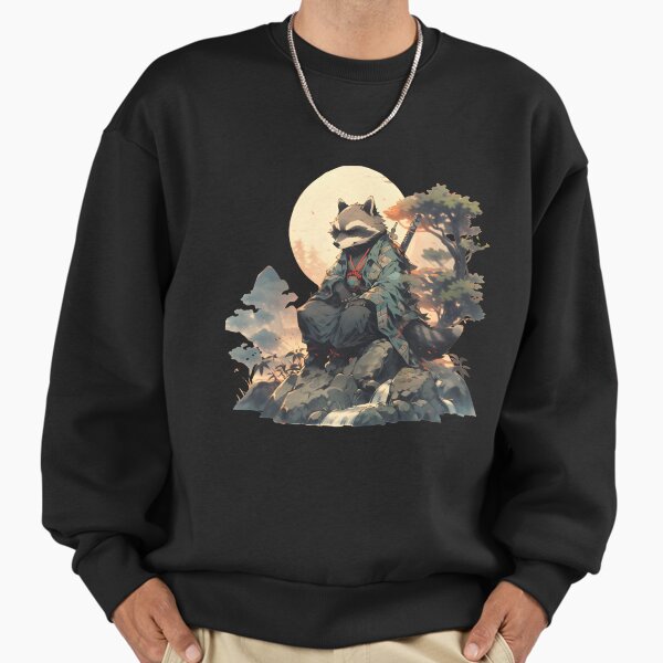 Japanese Raccoon - Adult & Kids T-Shirts, Sweatshirts & Hoodies apparel design preview 1
