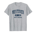 Westover West Virginia Wv Athletic T-Shirt - Unique Graphic Men Women - T-Shirt, Sweatshirt, Hoodie