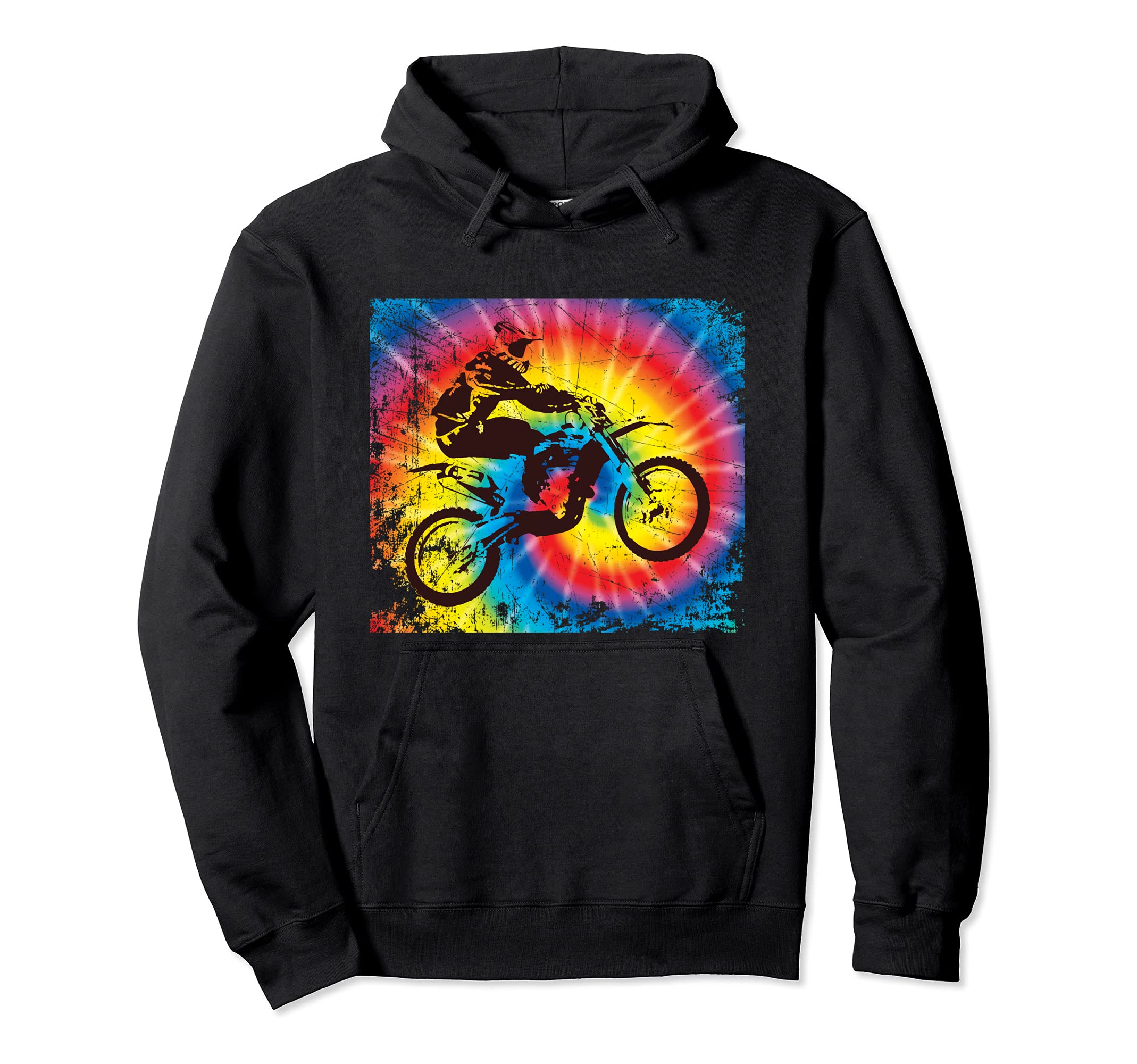 Off Road Motorcycle Motocross Tie Dye Hoodie - Streetwear Style Men Women - T-Shirt, Sweatshirt, Hoodie