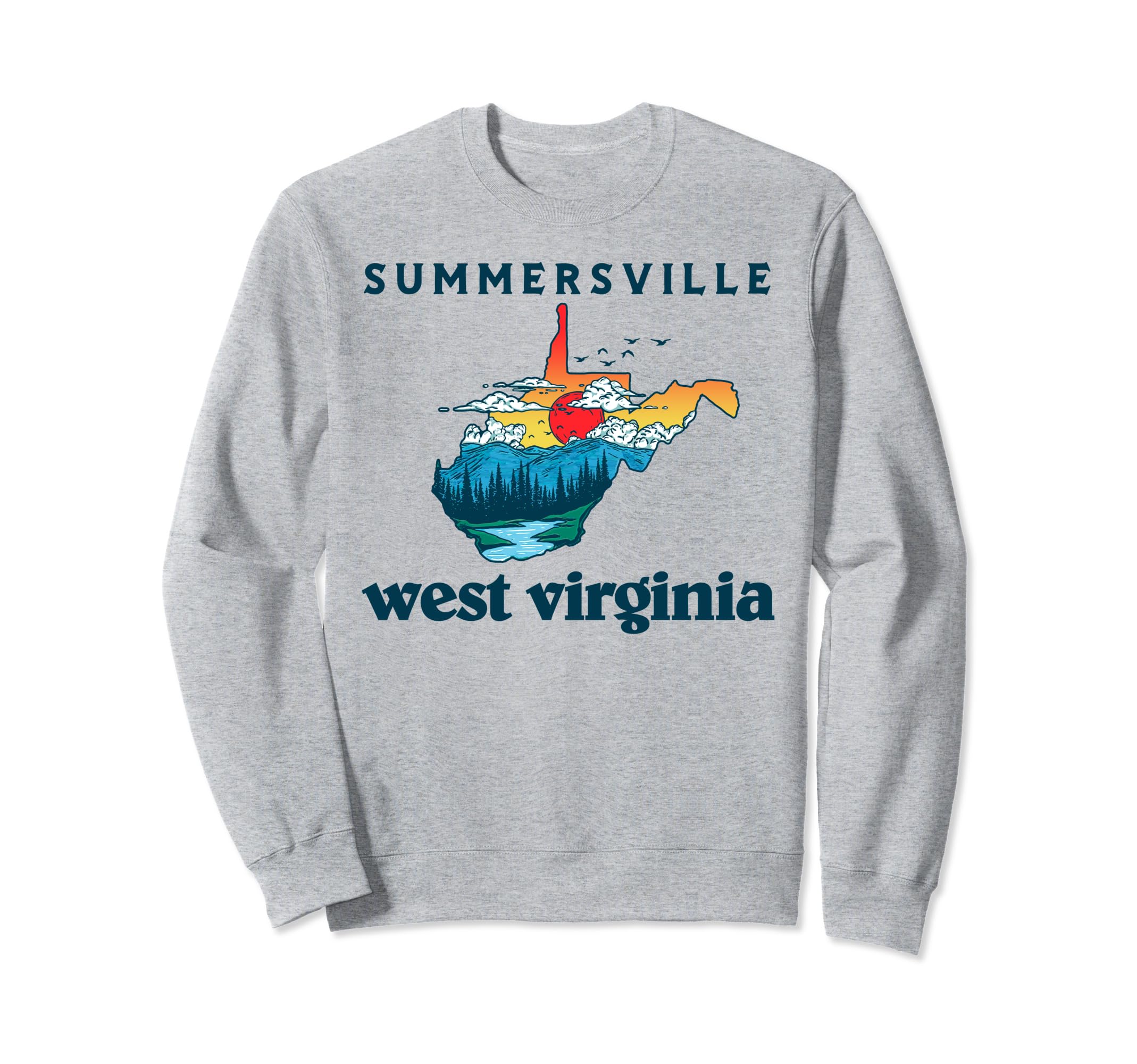 Summersville West Virginia Outdoors Sweatshirt - Unique Graphic for Adults - T-Shirt, Sweatshirt, Hoodie