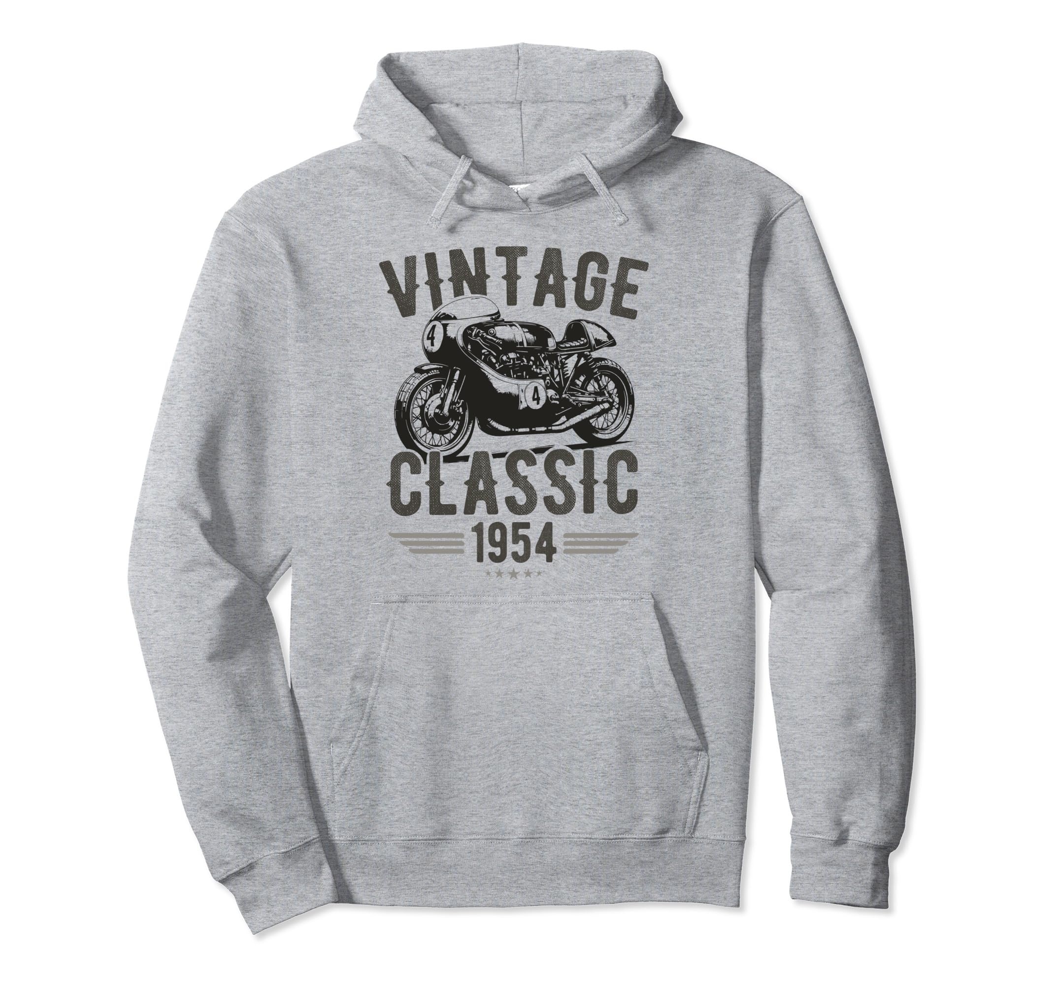 Born 1954 70Th Birthday Motorbike Hoodie - Fun Novelty Design Men Women - T-Shirt, Sweatshirt, Hoodie