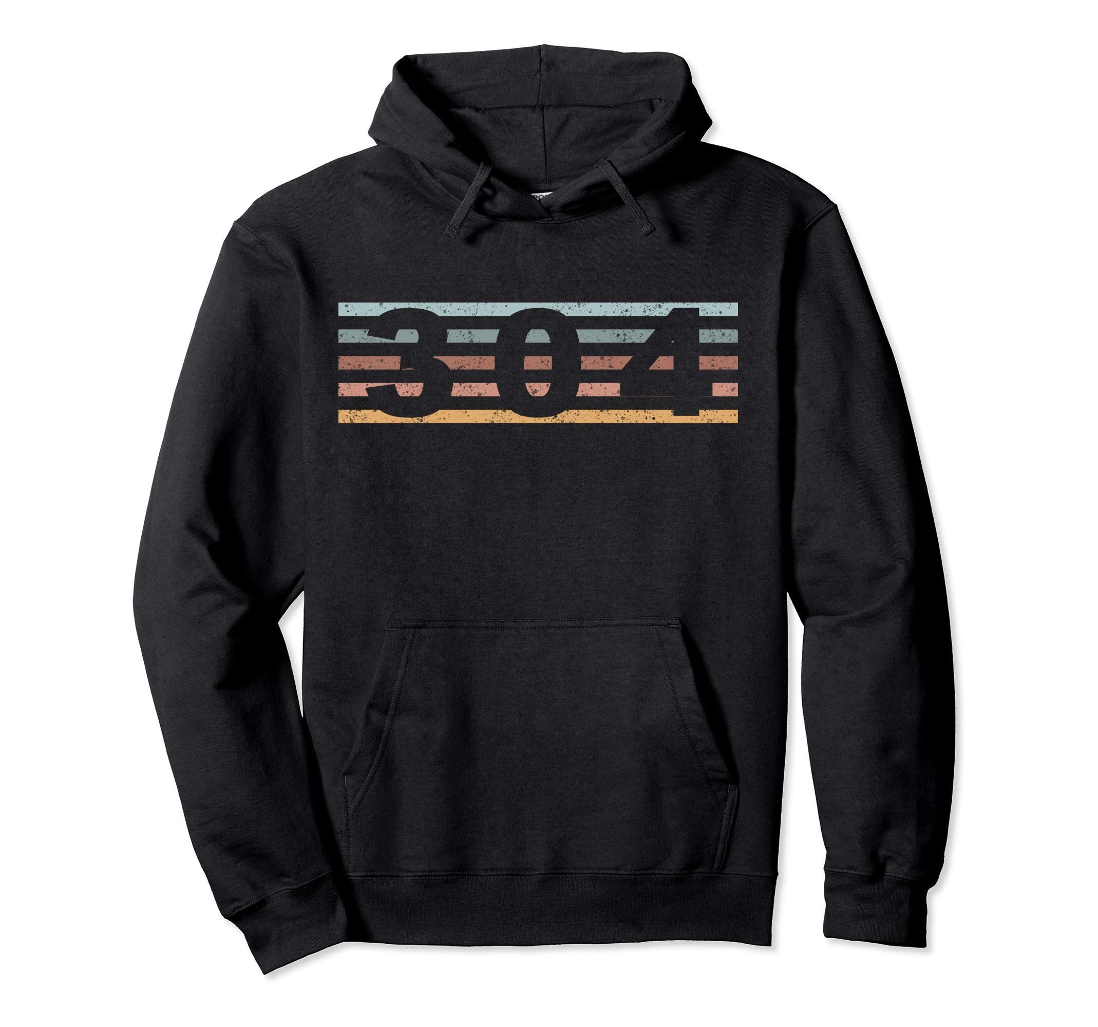 304 Area Code West Virginia Charleston Hoodie - Trendy Graphic Men Women - T-Shirt, Sweatshirt, Hoodie