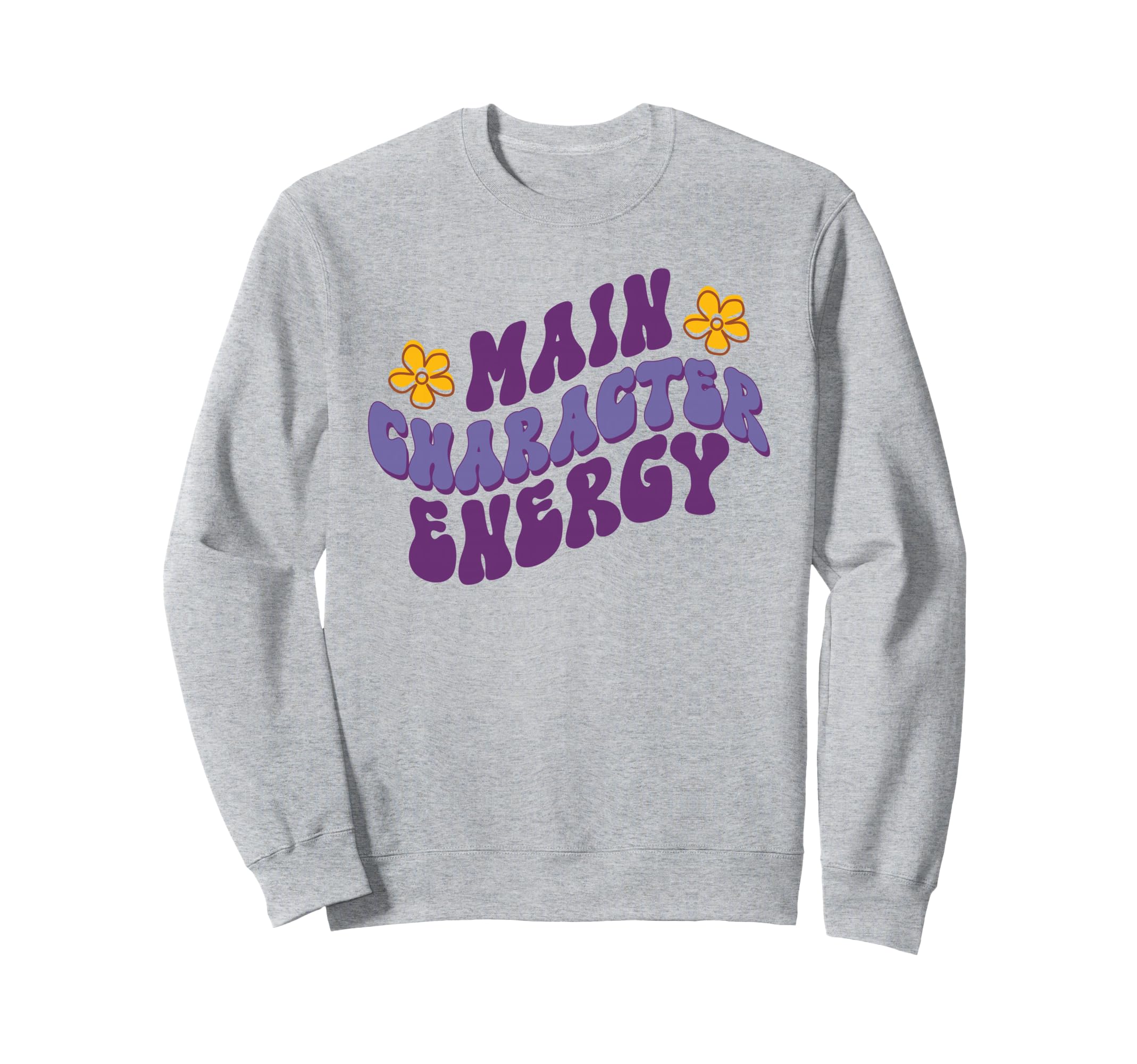 Main Character Energy Self Care Sweatshirt - Custom Art Print Men Women - T-Shirt, Sweatshirt, Hoodie