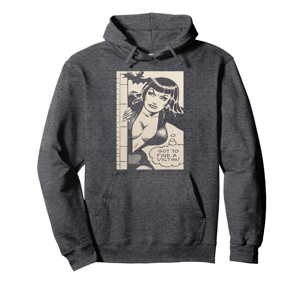 Vampire Bat Vampire Pin Up Horror Hoodie - Streetwear Style for Adults - T-Shirt, Sweatshirt, Hoodie