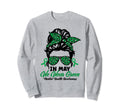 Green Messy Bun May We Wear Green Sweatshirt - Custom Art Print for Adults - T-Shirt, Sweatshirt, Hoodie
