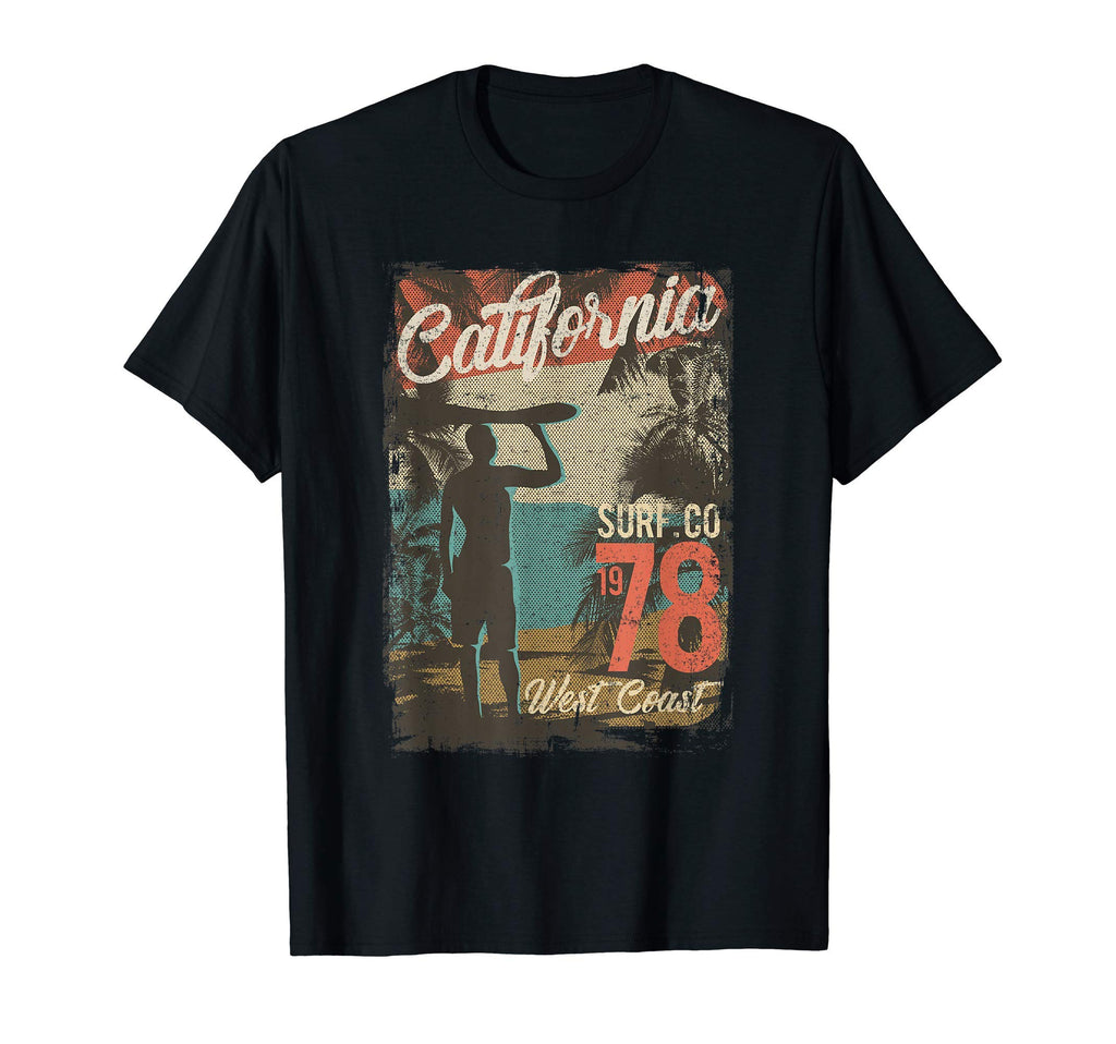 California Surfing West Coast 1978 T-Shirt - Minimalist Print Men Women - T-Shirt, Sweatshirt, Hoodie