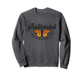 Summer Womens Antisocial Butterfly Sweatshirt - Streetwear Style for Adults - T-Shirt, Sweatshirt, Hoodie