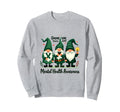 Gnome One Fights Alone Mental Sweatshirt - Fun Novelty Design Men Women - T-Shirt, Sweatshirt, Hoodie