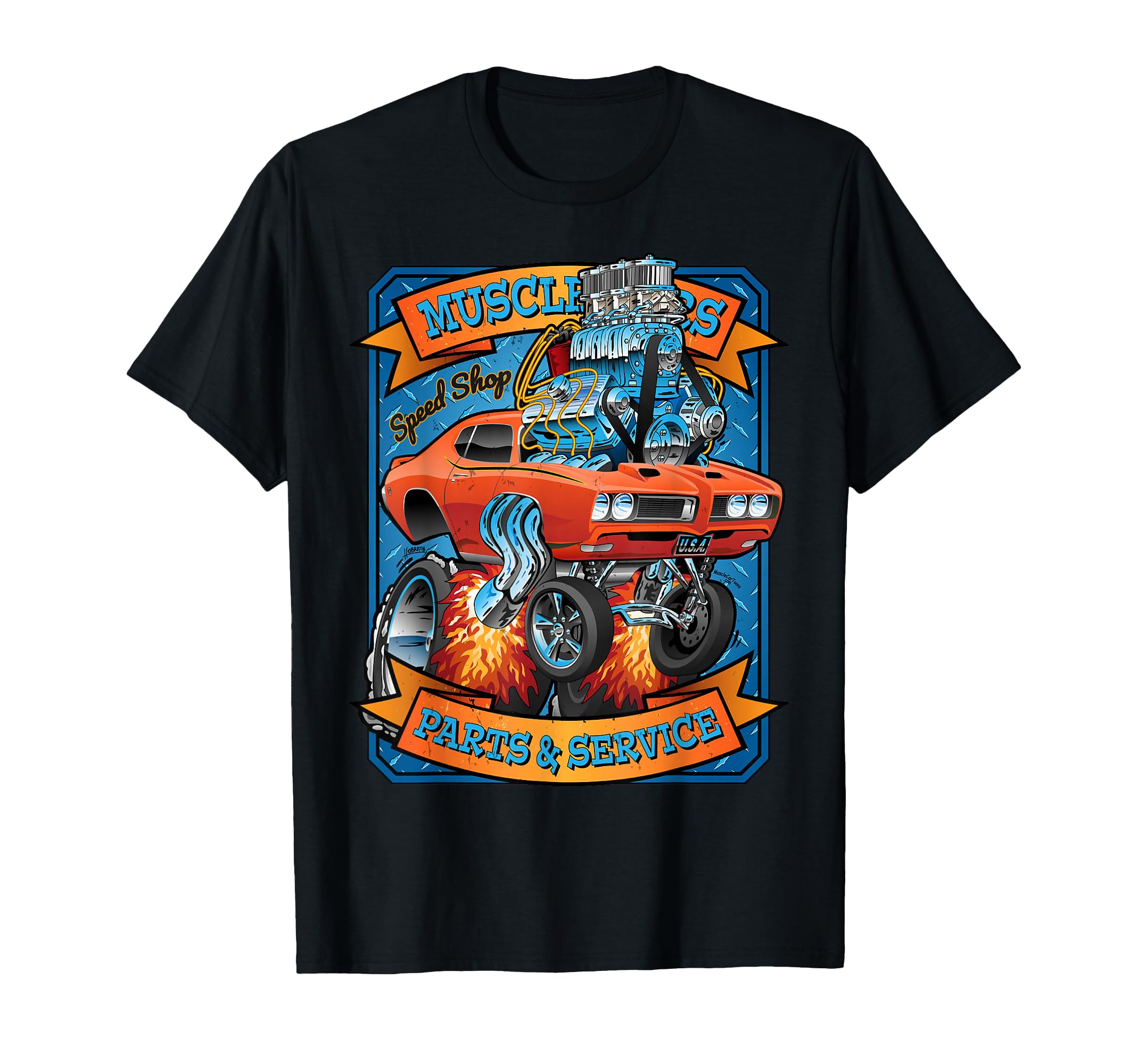Sixties Muscle Car Funny Dragster T-Shirt - Trendy Graphic for Adults - T-Shirt, Sweatshirt, Hoodie