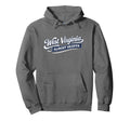 West Virginia Script Almost Heaven Hoodie - Graphic Print Unisex - T-Shirt, Sweatshirt, Hoodie
