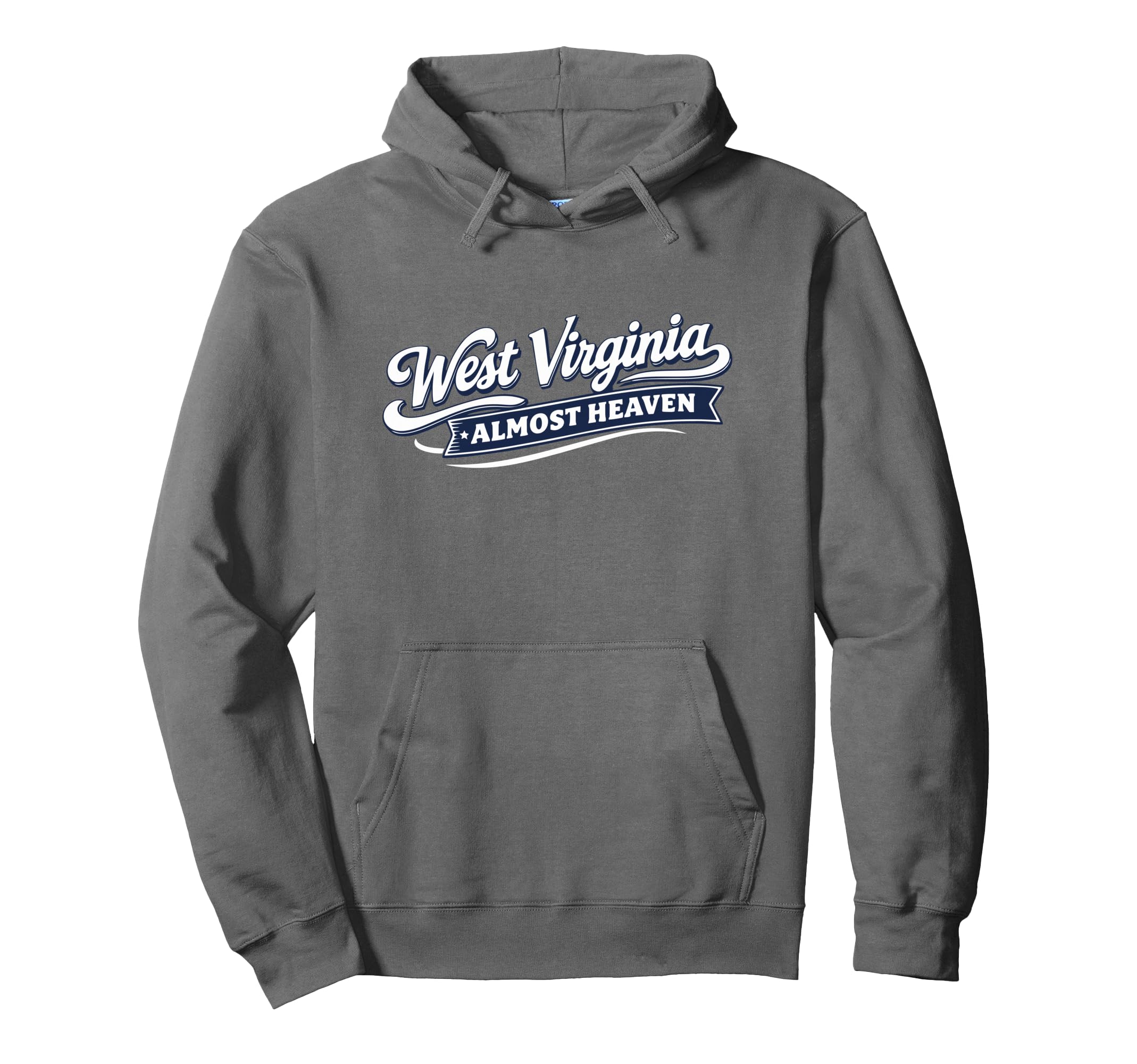 West Virginia Script Almost Heaven Hoodie - Graphic Print Unisex - T-Shirt, Sweatshirt, Hoodie