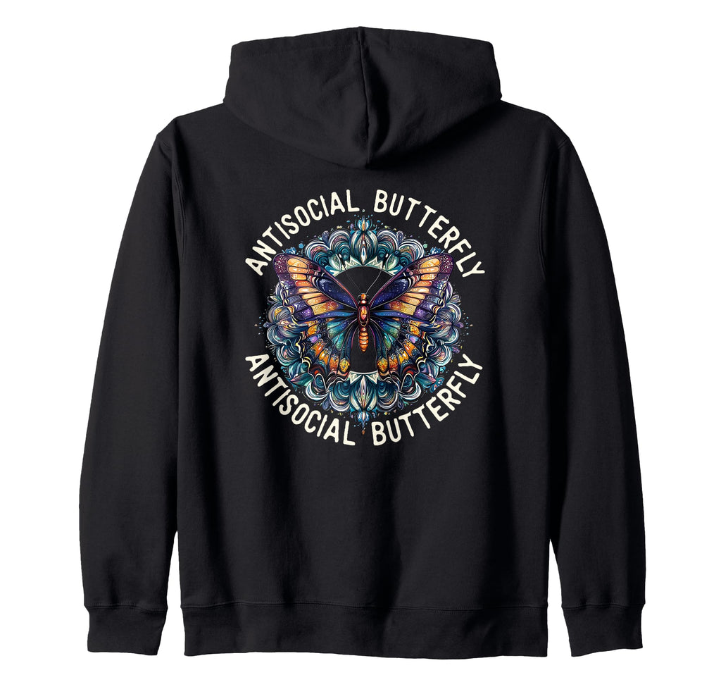 Antisocial Butterfly Gift T-Shirt - Minimalist Print Men Women - T-Shirt, Sweatshirt, Hoodie