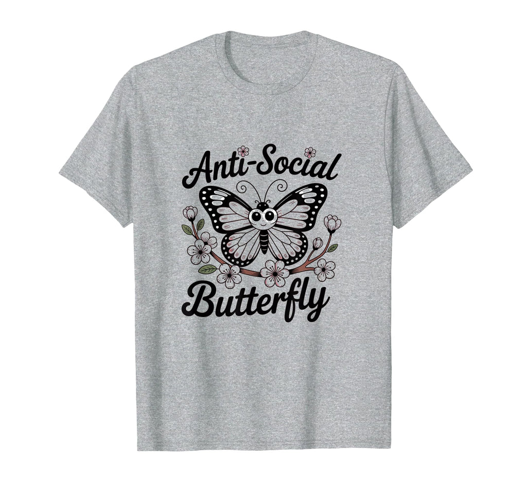 Antisocial Aesthetic Gothic Butterfly T-Shirt - Custom Art Print Men Women - T-Shirt, Sweatshirt, Hoodie