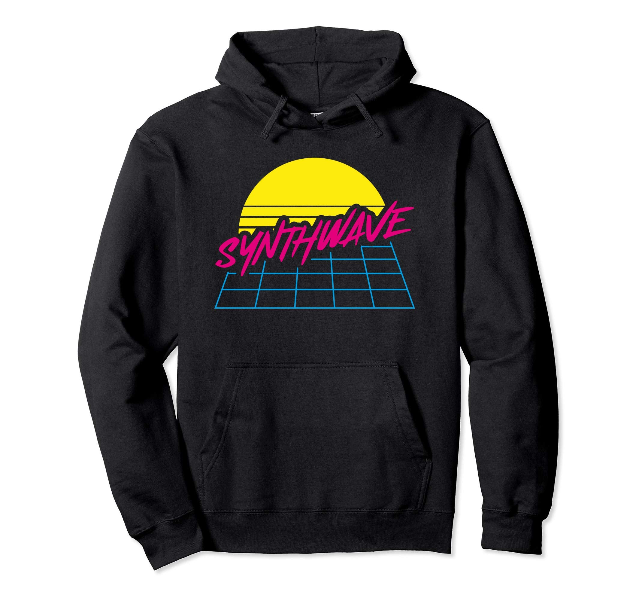 80S Synthwave Art Retrowave Synthie Wave Hoodie - Graphic Print for Adults - T-Shirt, Sweatshirt, Hoodie
