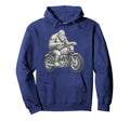 Sasquatch Riding Motorcycle Biker Hoodie - Aesthetic Graphic Unisex - T-Shirt, Sweatshirt, Hoodie