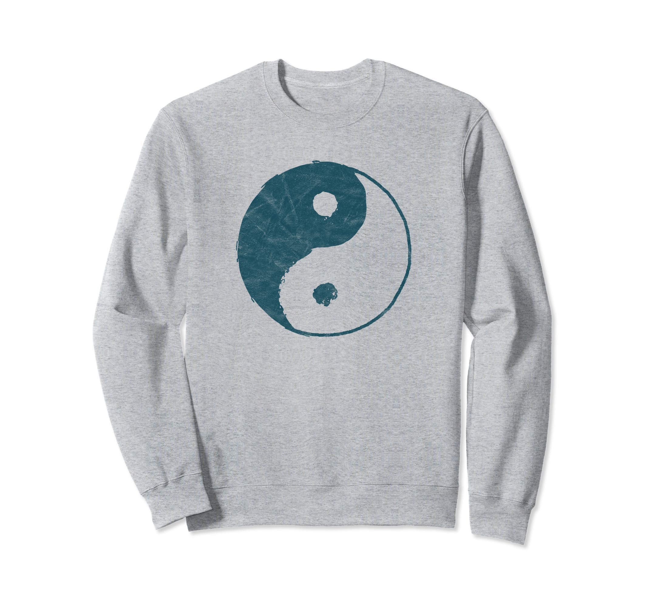 Yin Yang 80S Minimalist Blue Green Sweatshirt - Trendy Graphic Men Women - T-Shirt, Sweatshirt, Hoodie