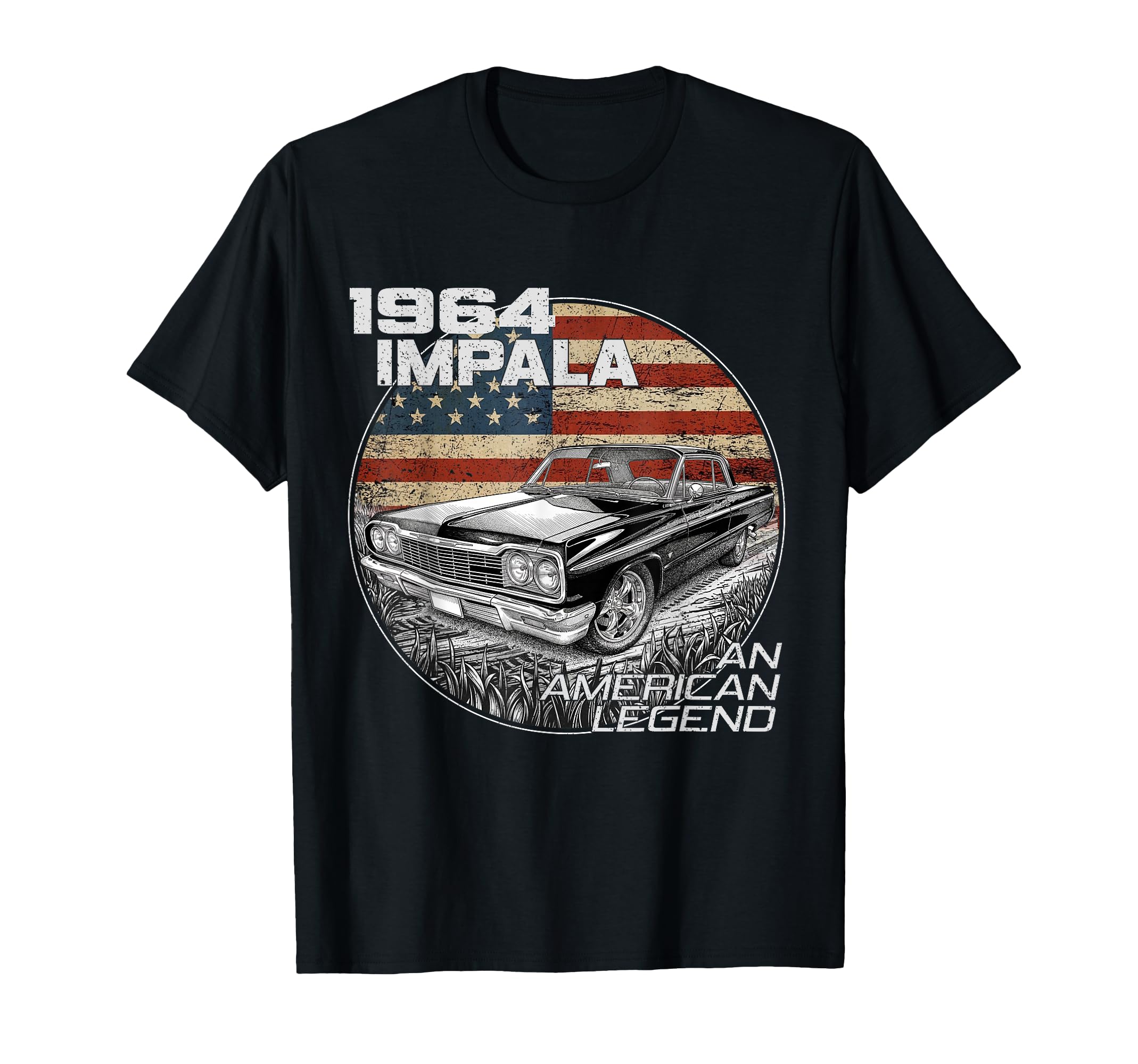 1964 64 Impala Old School Muscle Car T-Shirt - Minimalist Print Unisex - T-Shirt, Sweatshirt, Hoodie