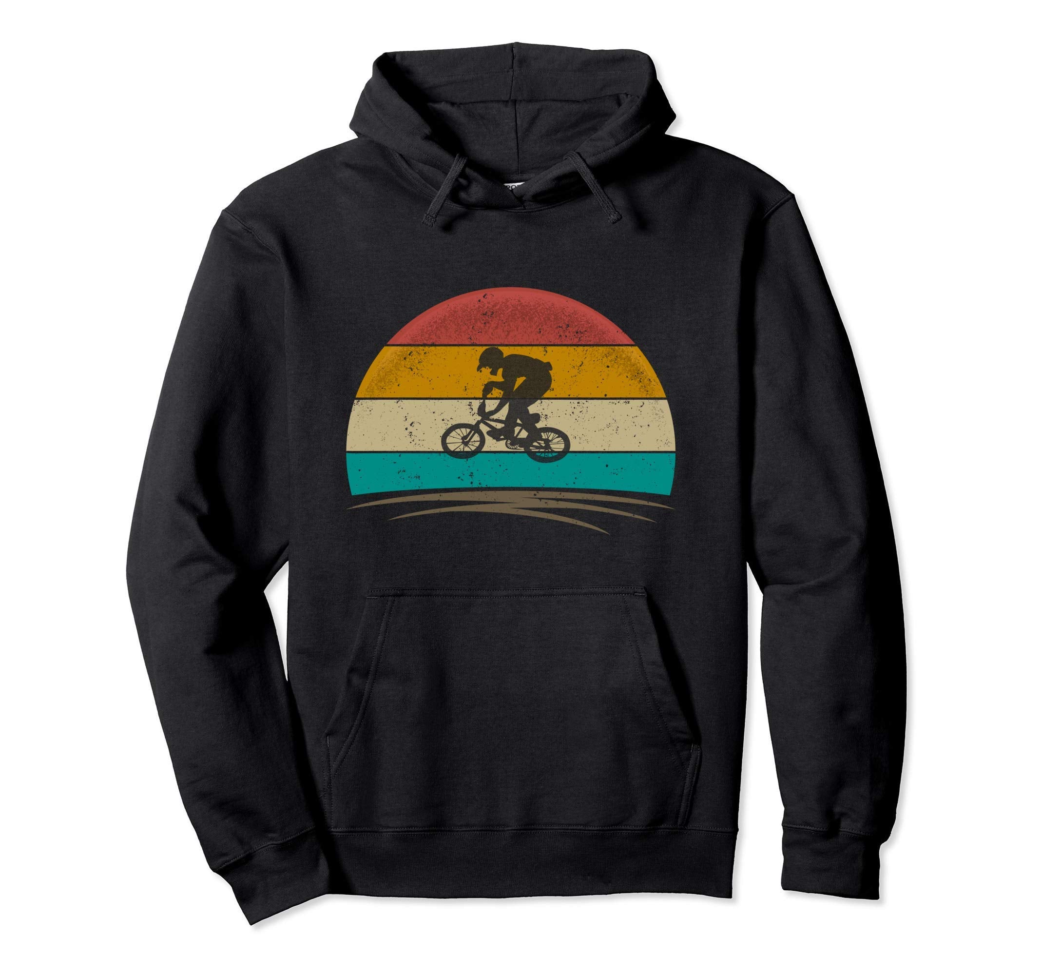 Bmx Bike Rider 70S Distressed Bmx Bike Hoodie - Graphic Print Unisex - T-Shirt, Sweatshirt, Hoodie