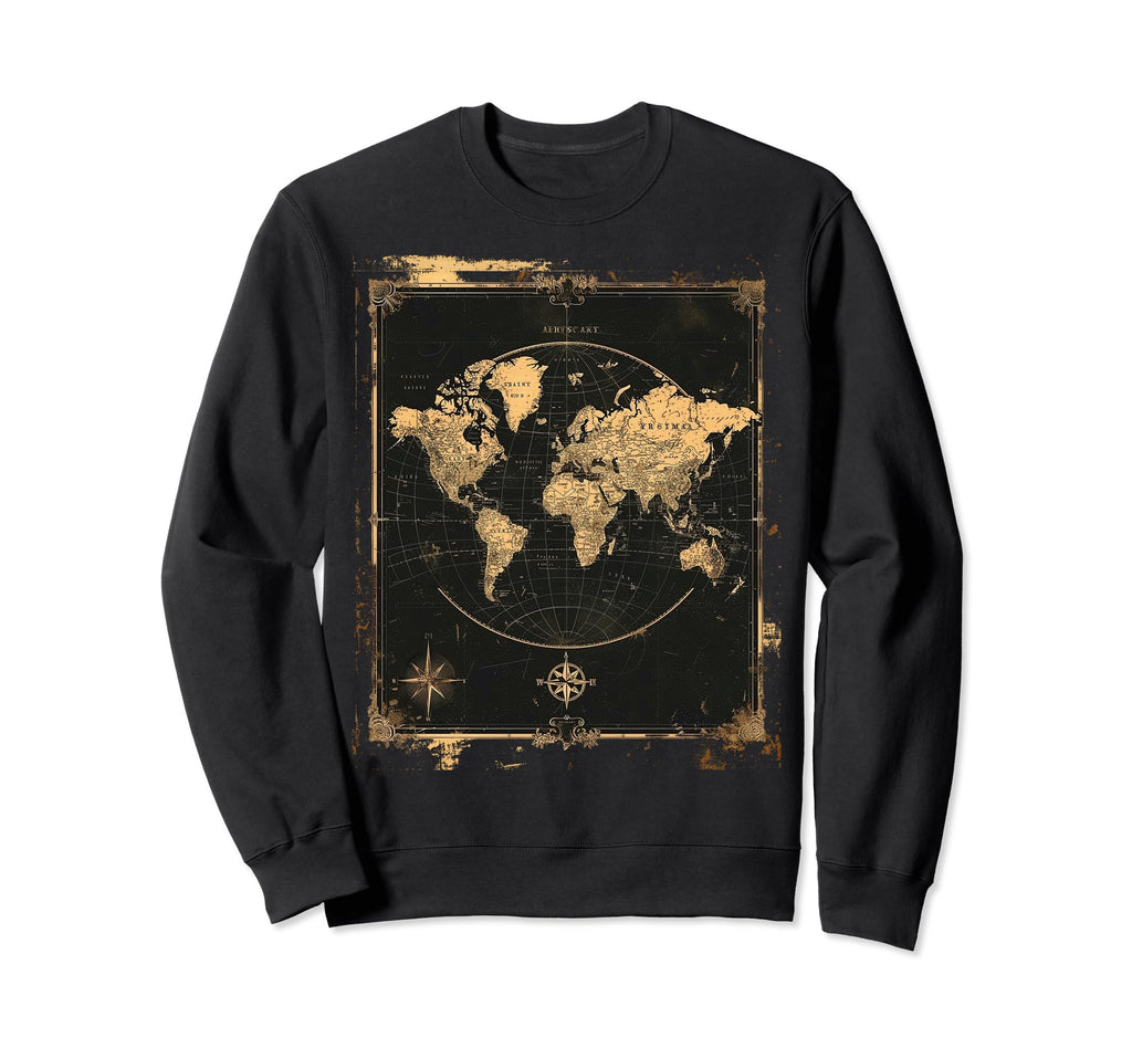 World Map Gift T-Shirt - Custom Art Print Unisex - T-Shirt, Sweatshirt, Hoodie