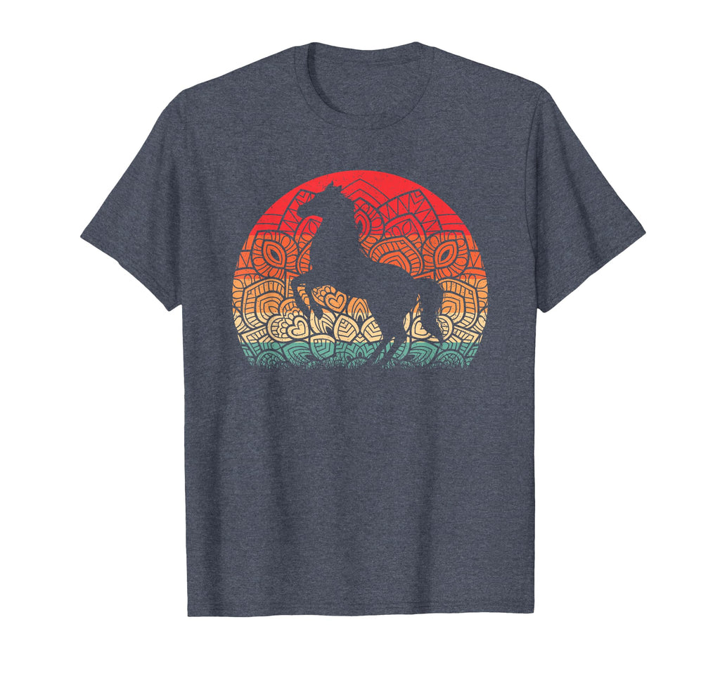 Mandala Horse Lover Horseback Riding T-Shirt - Trendy Graphic for Adults - T-Shirt, Sweatshirt, Hoodie