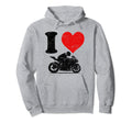 I Love Racing Motorcycles Hoodie - Fun Novelty Design Unisex - T-Shirt, Sweatshirt, Hoodie