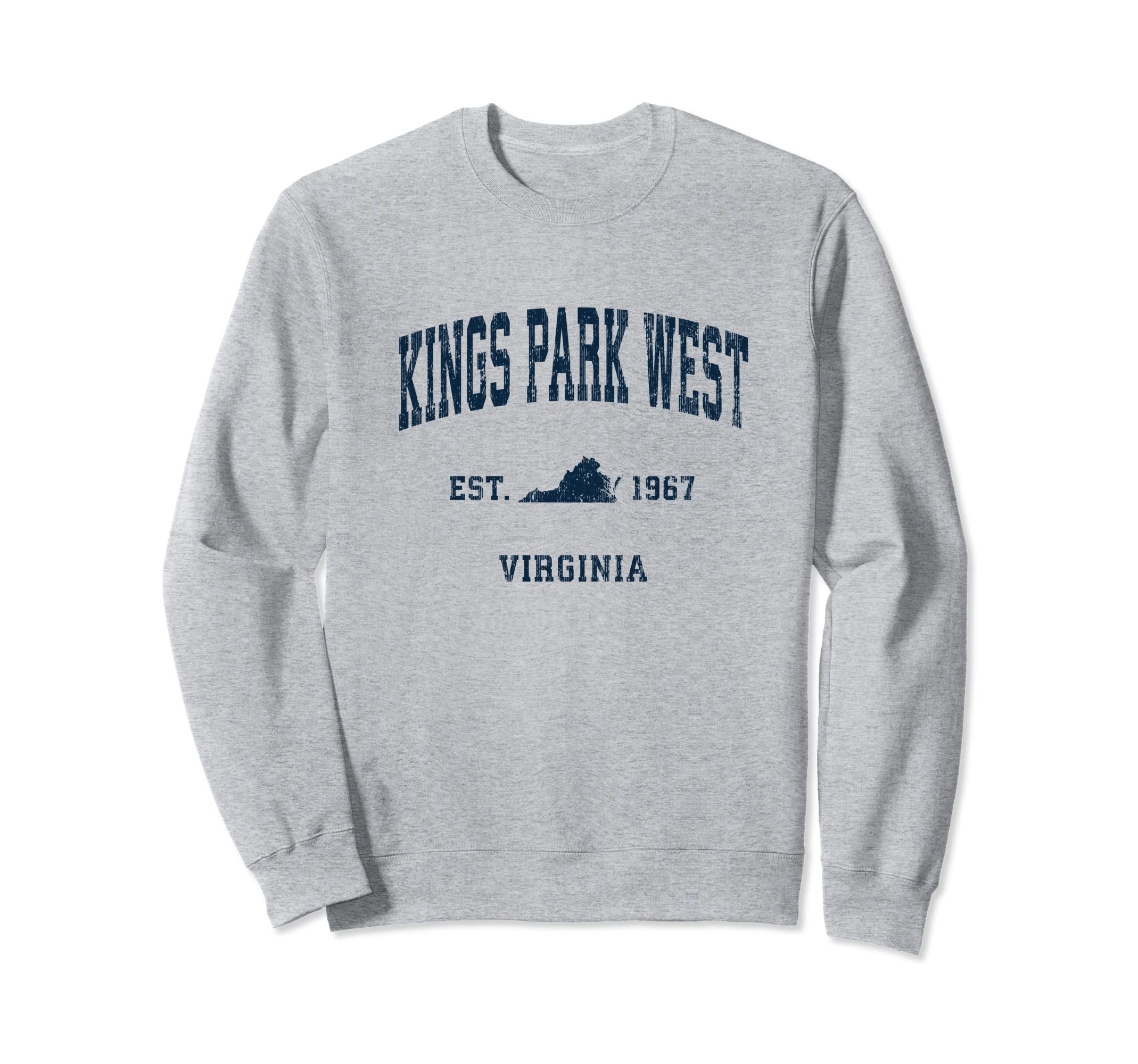 Kings Park West Virginia Va Athletic Sweatshirt - Unique Graphic Men Women - T-Shirt, Sweatshirt, Hoodie