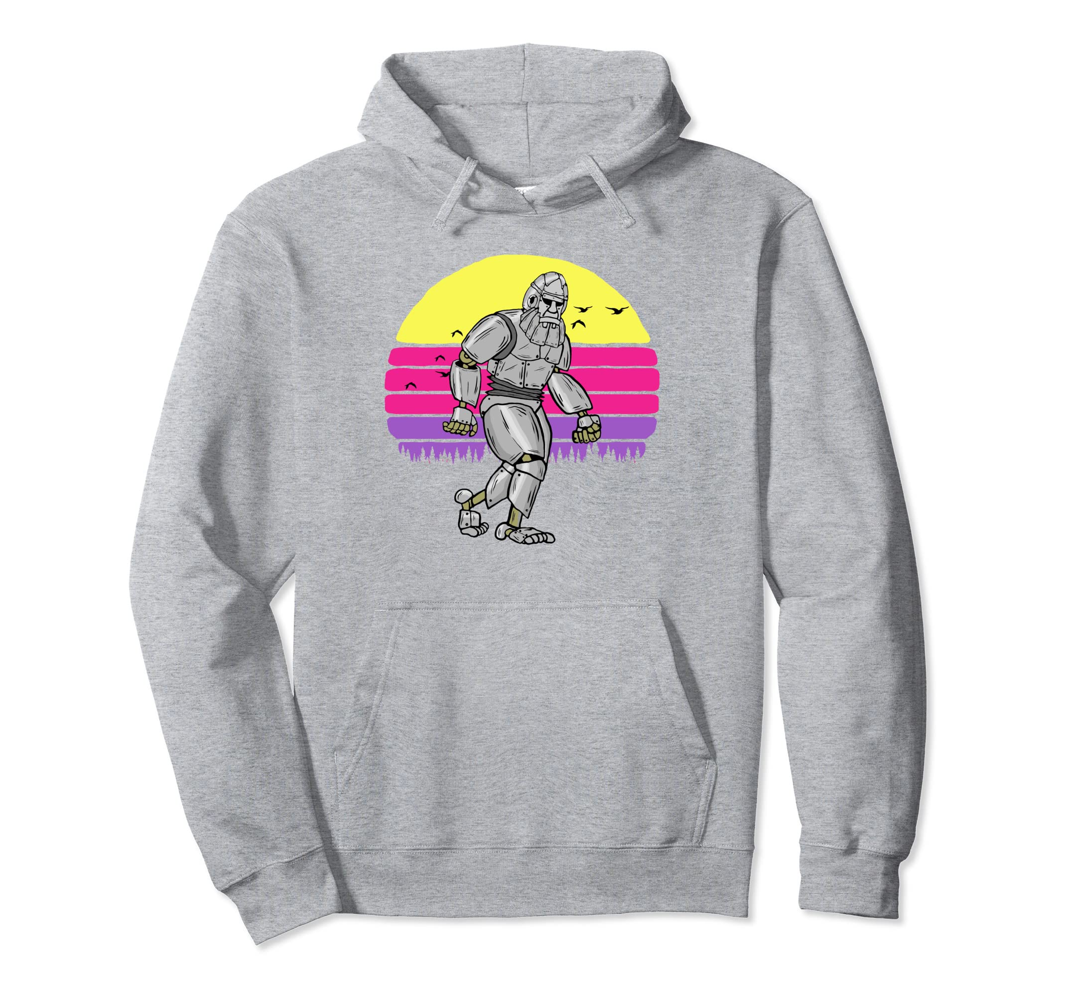 Robot Bigfoot Funny Sasquatch Futuristic Hoodie - Graphic Print Men Women - T-Shirt, Sweatshirt, Hoodie