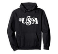 Usa Typography Patriotic 4Th July Hoodie - Custom Art Print Men Women - T-Shirt, Sweatshirt, Hoodie
