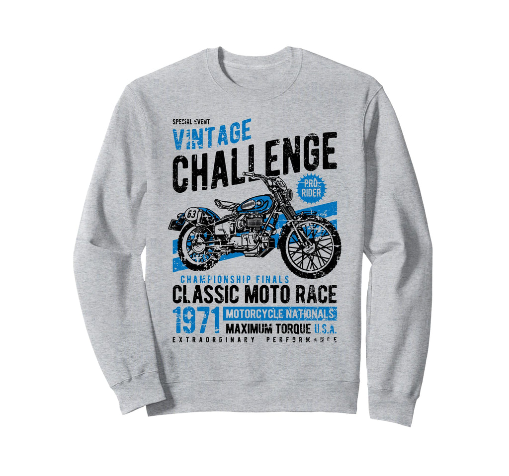 Challenge Motorcycle Race Sweatshirt - Aesthetic Graphic Men Women - T-Shirt, Sweatshirt, Hoodie