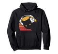 Eighties Cat Headphones Distressed Hoodie - Graphic Print Unisex - T-Shirt, Sweatshirt, Hoodie
