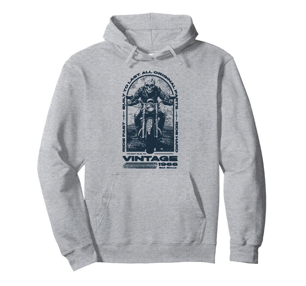 Motorcycle Bikers Motorbike Birthday Hoodie - Minimalist Print Men Women - T-Shirt, Sweatshirt, Hoodie