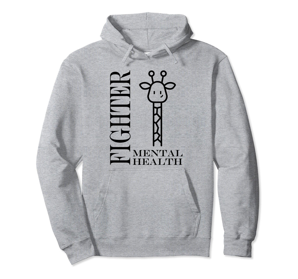 Warrior Brain Illness Animal Fighter Hoodie - Trendy Graphic Men Women - T-Shirt, Sweatshirt, Hoodie
