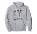 Warrior Brain Illness Animal Fighter Hoodie - Trendy Graphic Men Women - T-Shirt, Sweatshirt, Hoodie