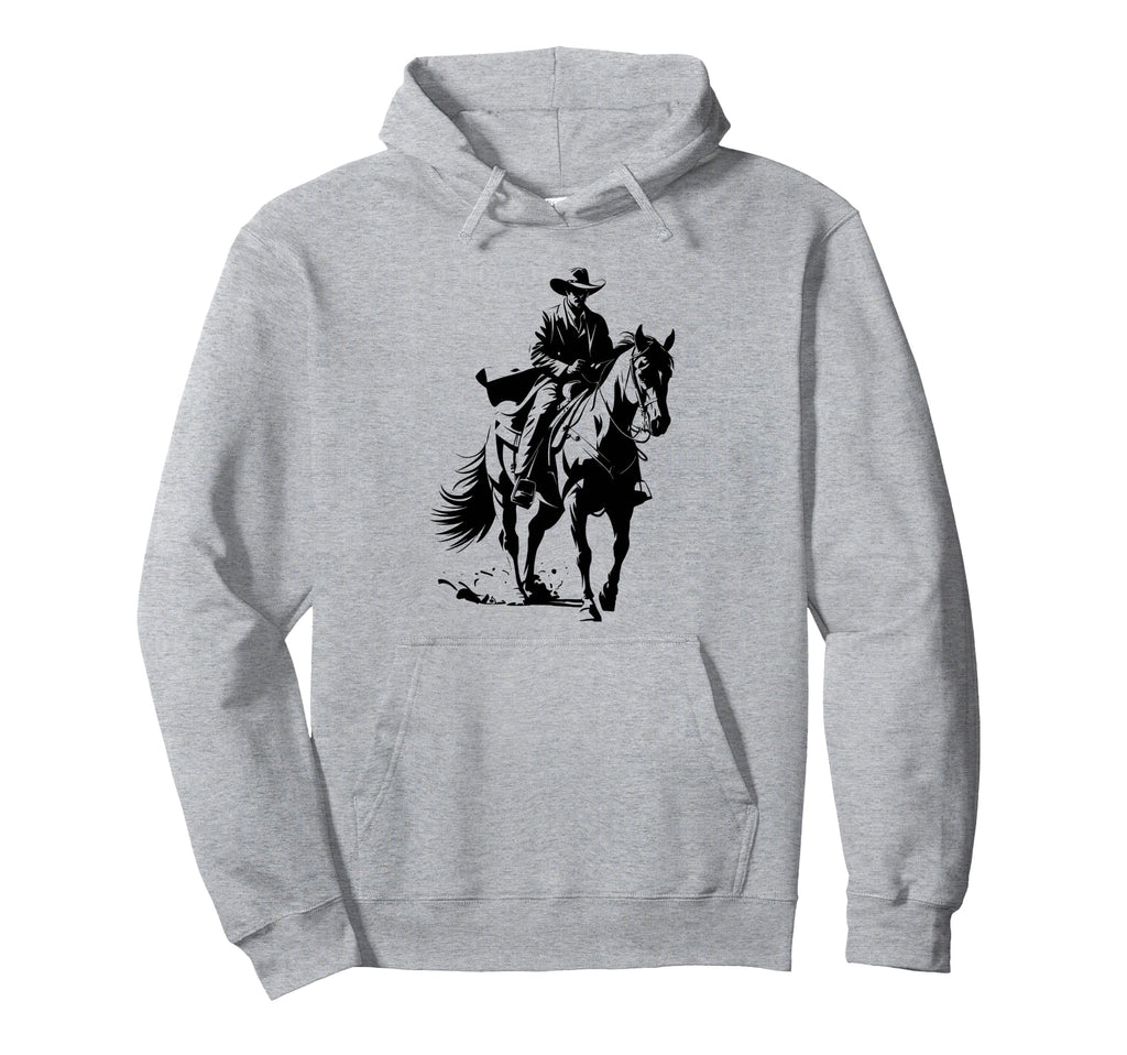 Cowboy Western Horse Rider Hoodie - Novelty Apparel Unisex - T-Shirt, Sweatshirt, Hoodie