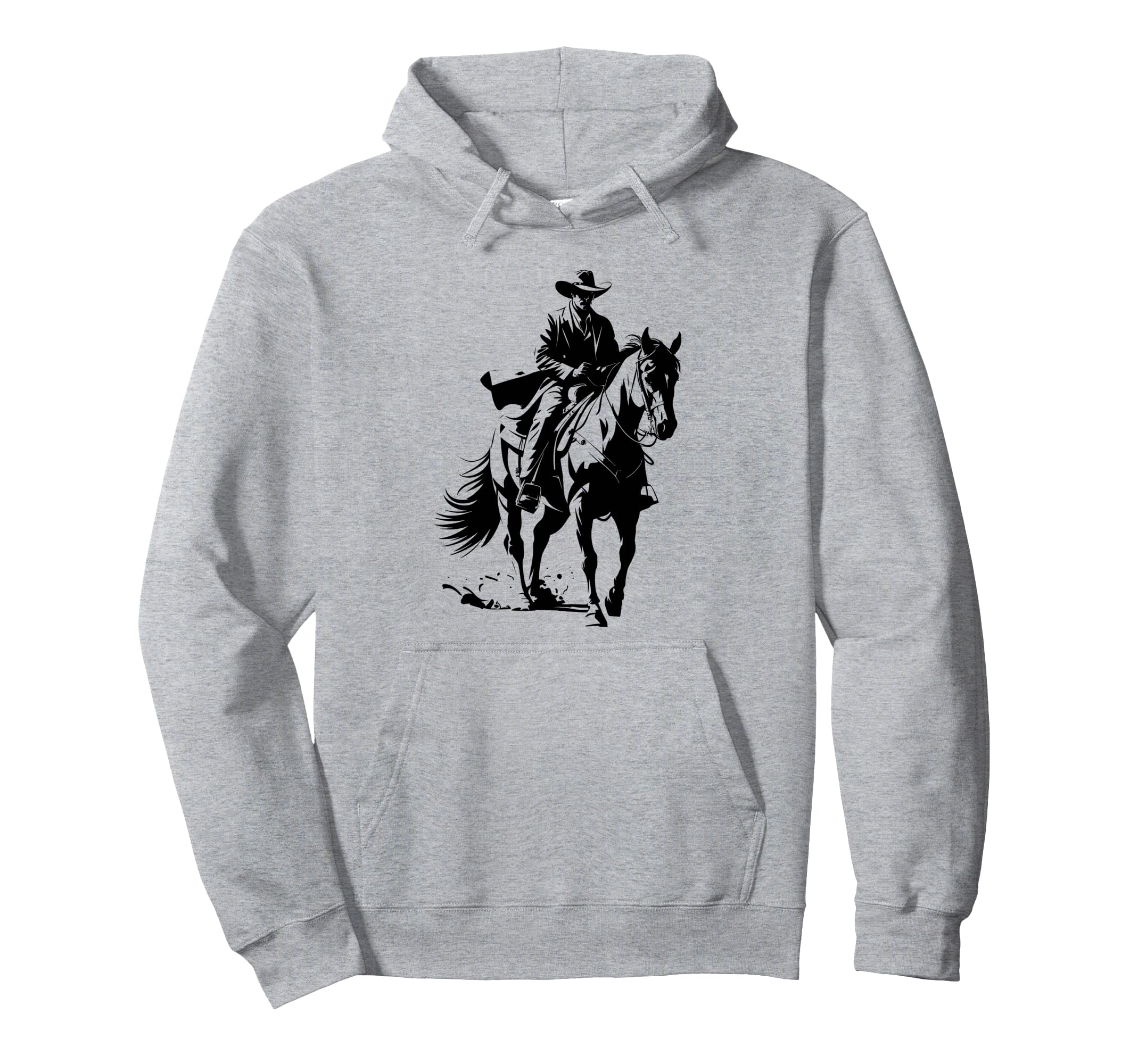 Cowboy Western Horse Rider Hoodie - Novelty Apparel Unisex - T-Shirt, Sweatshirt, Hoodie