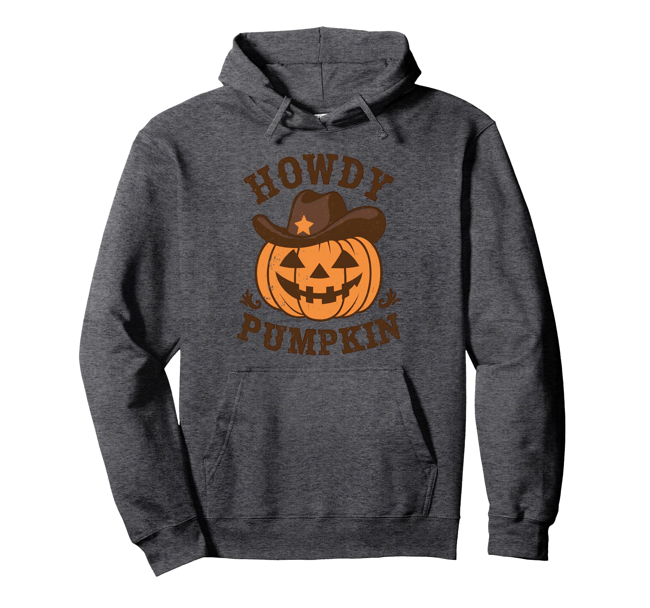 Howdy Pumpkin Autumn Western Hoodie - Fun Novelty Design for Adults - T-Shirt, Sweatshirt, Hoodie