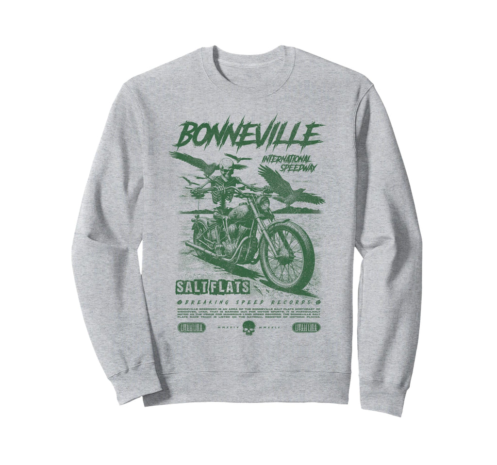 Bonneville Salt Flats Motorcycle Sweatshirt - Custom Art Print Men Women - T-Shirt, Sweatshirt, Hoodie