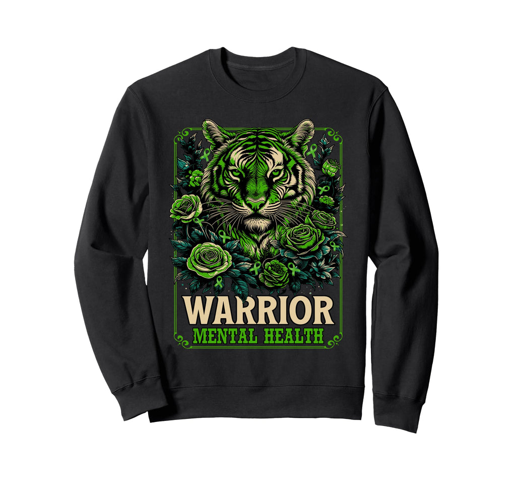 Mental Health Awareness Strong Tiger Sweatshirt - Custom Art Print Unisex - T-Shirt, Sweatshirt, Hoodie