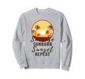 Sunrise Sunburn Sunset Repeat Summer Sweatshirt - Minimalist Print Unisex - T-Shirt, Sweatshirt, Hoodie