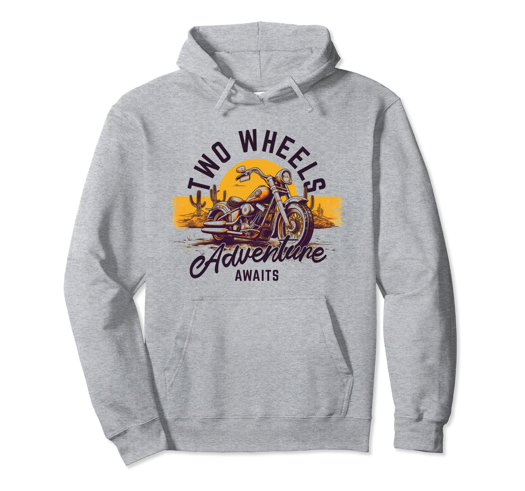 Motorcycle Desert Adventure Two Wheels Hoodie - Trendy Graphic Men Women - T-Shirt, Sweatshirt, Hoodie