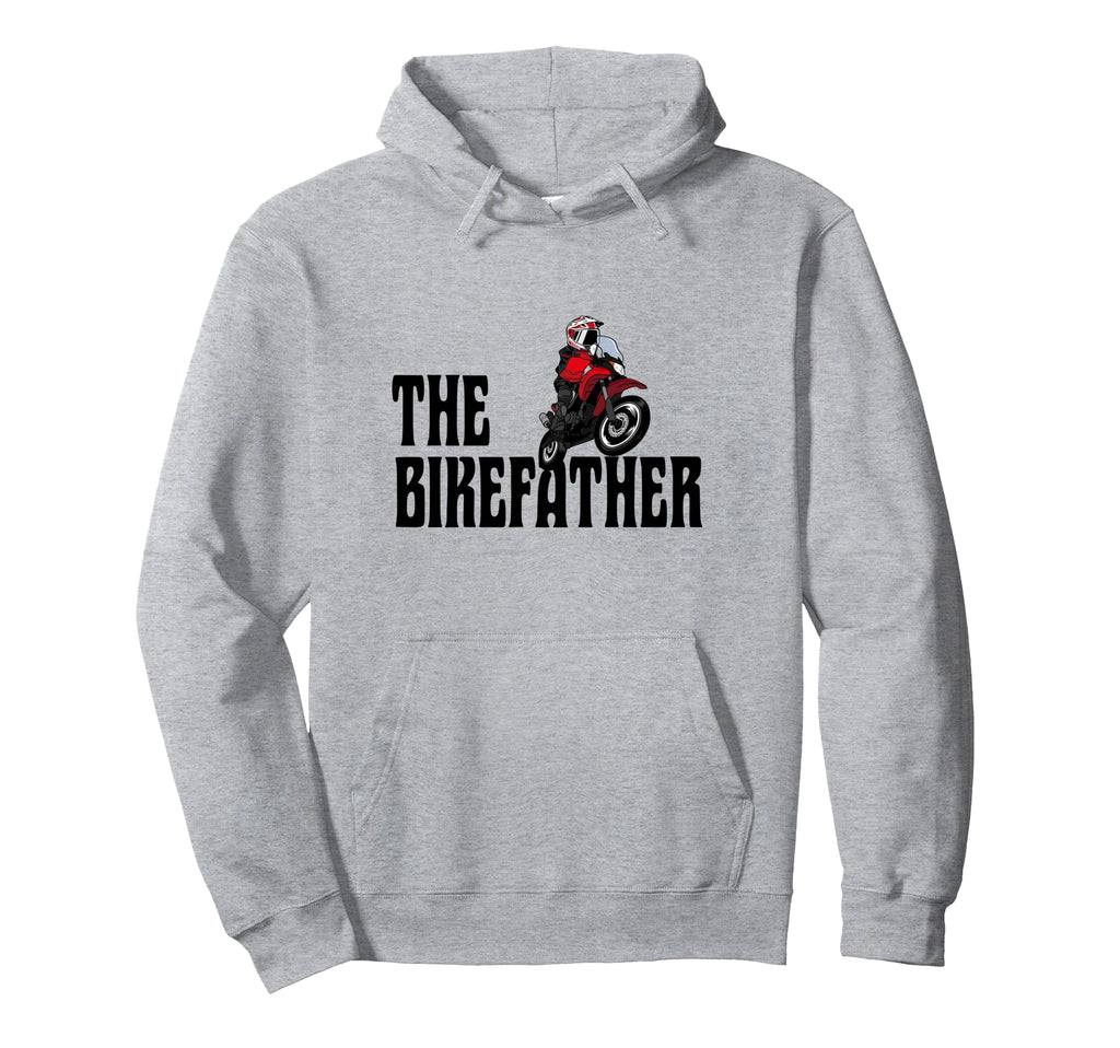 Biker Biker Dad Bikefather Funny Hoodie - Custom Art Print Men Women - T-Shirt, Sweatshirt, Hoodie