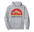 Virginia Beach Virginia Va Surfer Sunset Hoodie - Unique Graphic Unisex - T-Shirt, Sweatshirt, Hoodie