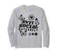 Anti Social Butterfly Goth Aesthetic T-Shirt - Custom Art Print Men Women - T-Shirt, Sweatshirt, Hoodie