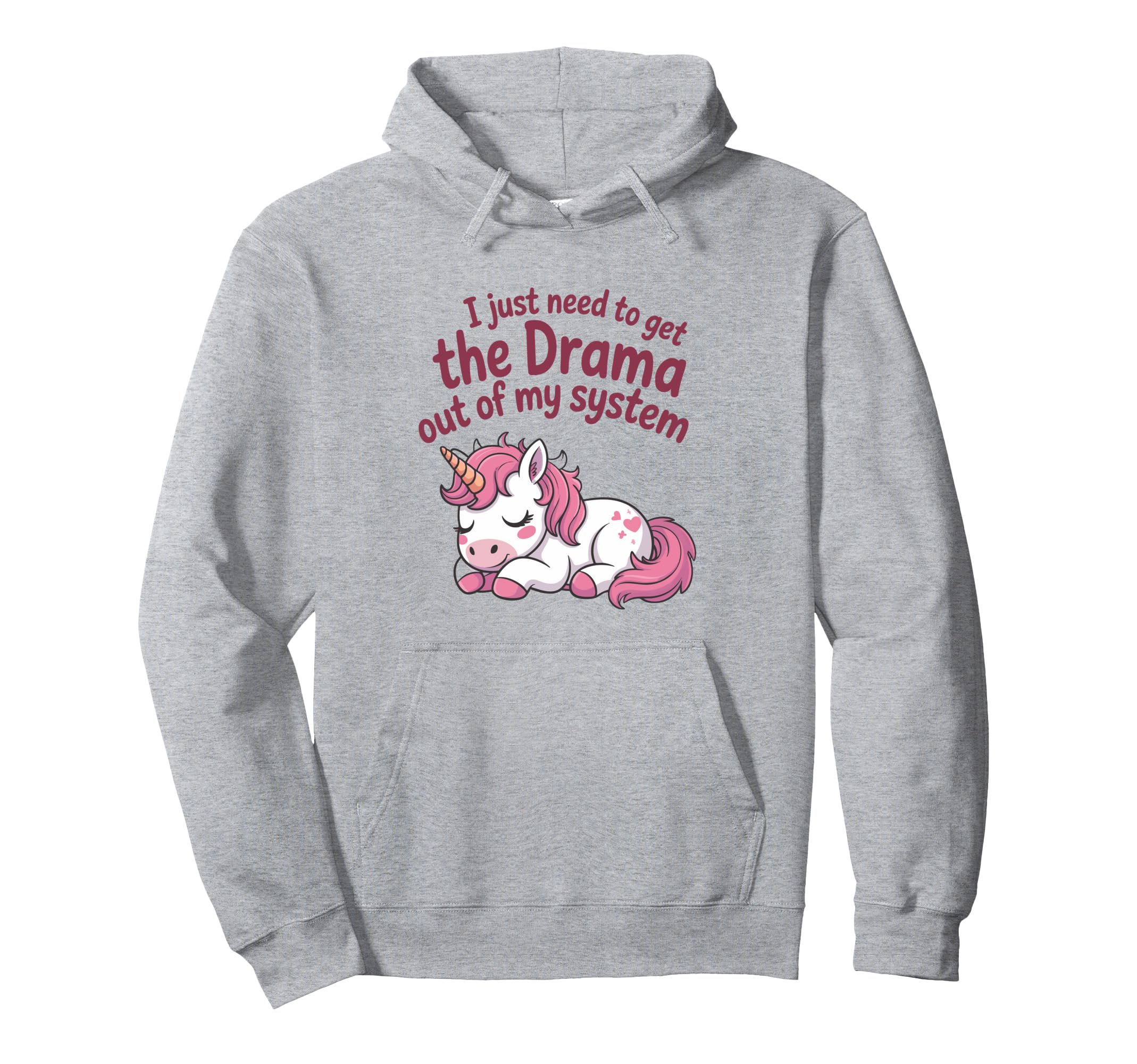 Funny Pastel Unicorn Self Care Lovers No Hoodie - Unique Graphic Unisex - T-Shirt, Sweatshirt, Hoodie