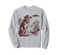 Mountain Lion Ufo Western Alien 90S Sweatshirt - Novelty Apparel Unisex - T-Shirt, Sweatshirt, Hoodie