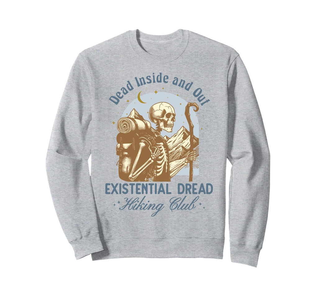 Funny Introvert Hiking Club Sweatshirt - Minimalist Print Unisex - T-Shirt, Sweatshirt, Hoodie