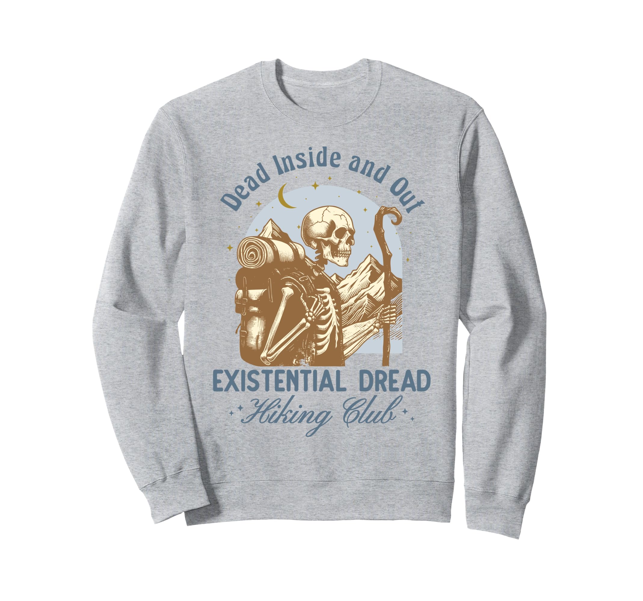 Funny Introvert Hiking Club Sweatshirt - Minimalist Print Unisex - T-Shirt, Sweatshirt, Hoodie