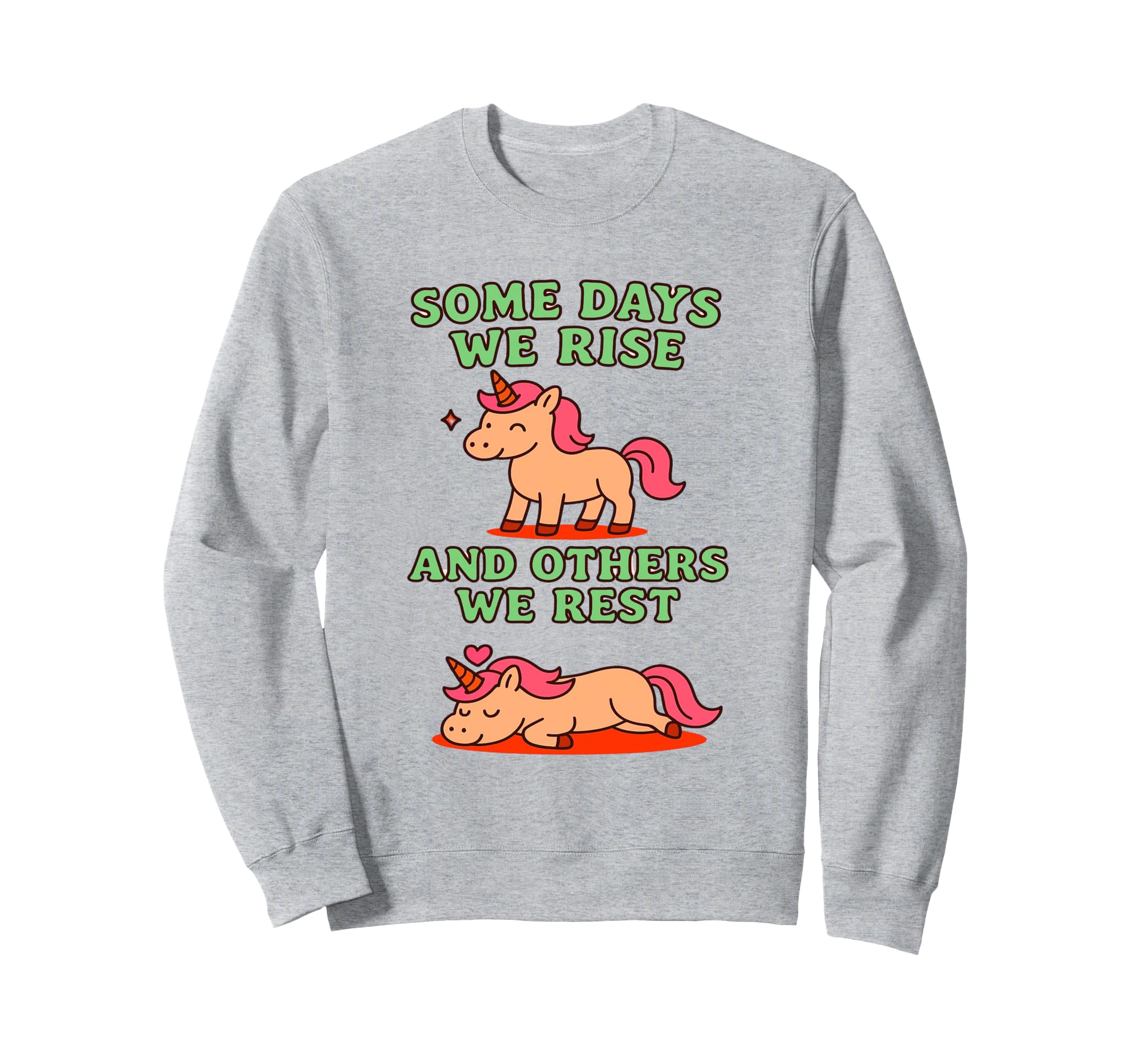 Unicorn Positivity Selfcare Mental Sweatshirt - Minimalist Print Unisex - T-Shirt, Sweatshirt, Hoodie