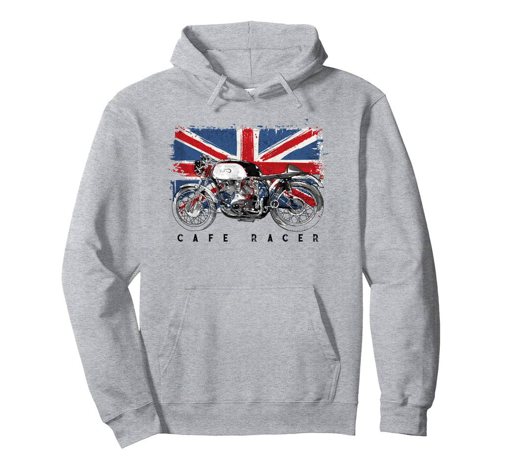 Cafe Racer British Motorcycle Hoodie - Streetwear Style Unisex - T-Shirt, Sweatshirt, Hoodie